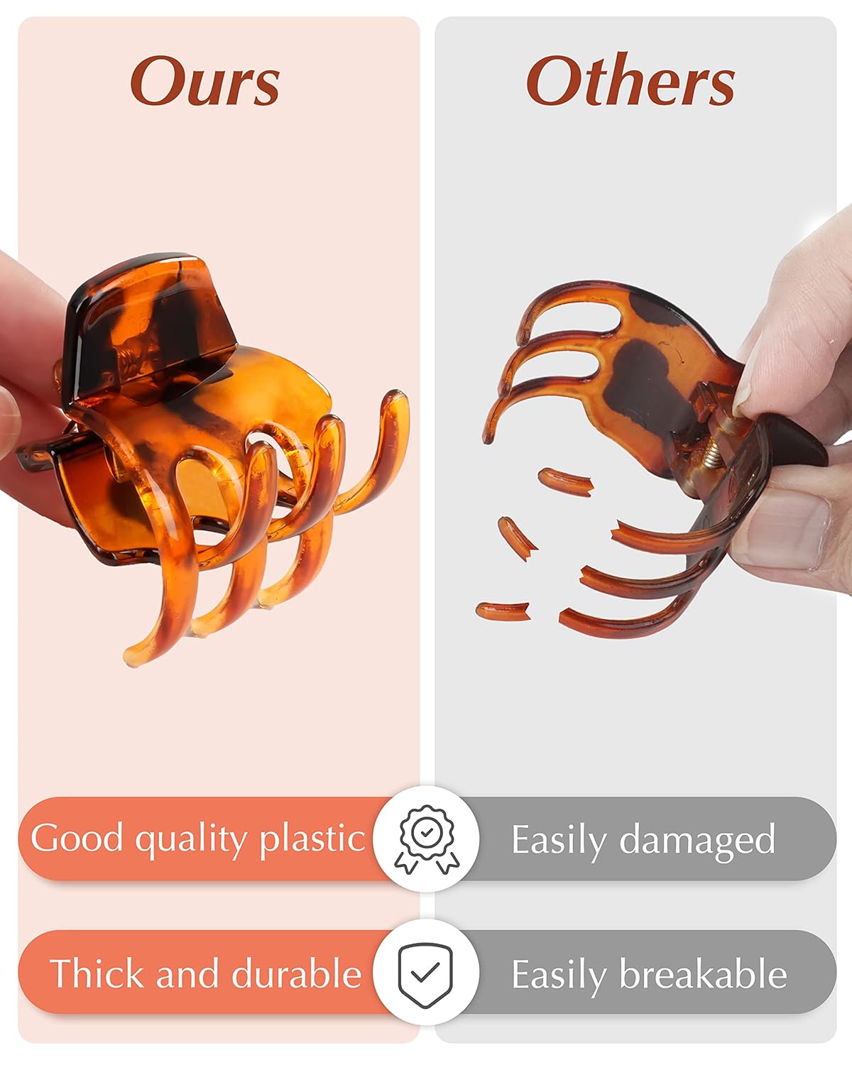 Medium Hair Clips. 18 Pcs 1.38 Inch Hair Claw Clips. No-Slip Jaw Clips for Women and Girls