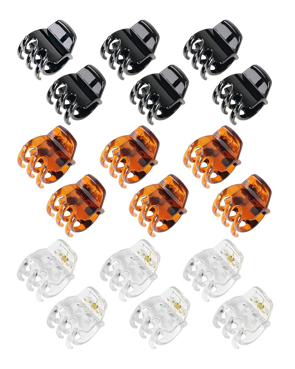 Medium Hair Clips. 18 Pcs 1.38 Inch Hair Claw Clips. No-Slip Jaw Clips for Women and Girls